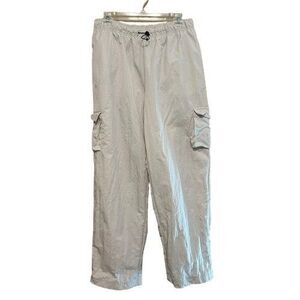 Nike Sportswear Essential High Rise Woven Cargo Pants Womens Medium Beige Cream